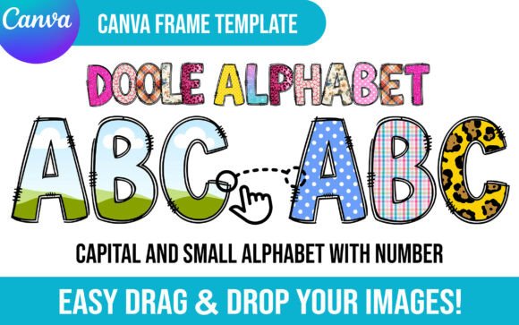 Canva Frame Doodle Alphabet Editable: A Creative Toolkit for Modern Designers