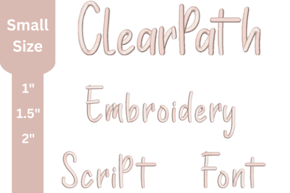 Clear Path Embroidery Font: Crisp, Professional Stitchwork