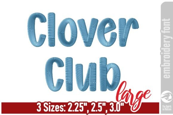 Clover Club Playful Embroidery Font: A Fresh Take on Custom Design