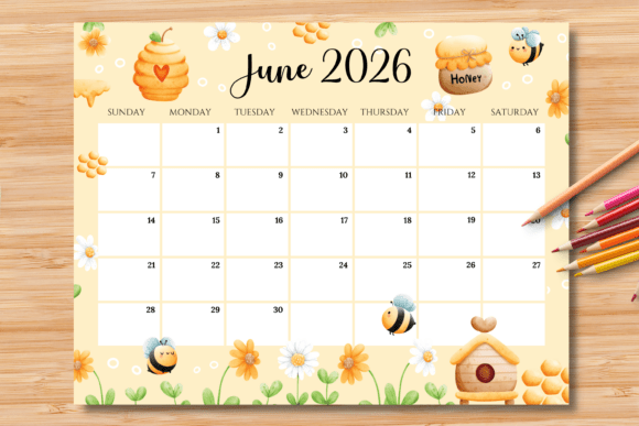 Editable/Fillable June 2026 Calendar: Streamline Your Planning