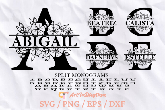 Floral Monogram Letters Svg: Elevate Your Brand Identity
