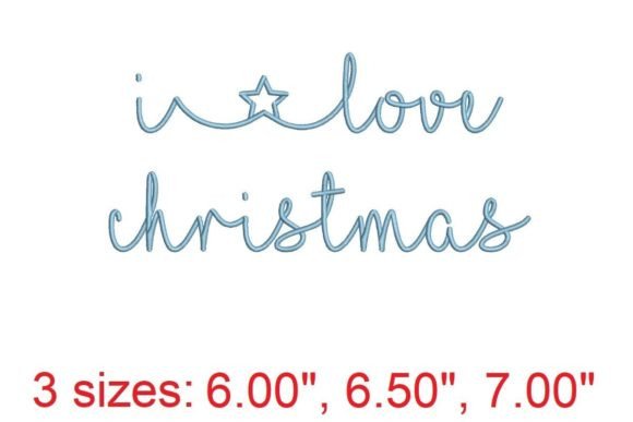 Infuse Your Projects with Holiday Magic: I Love Christmas Embroidery Font
