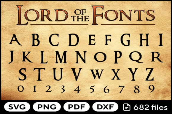 Lord Font Svg Png Pdf Dxf Alphabet: A Premium Creative Toolkit