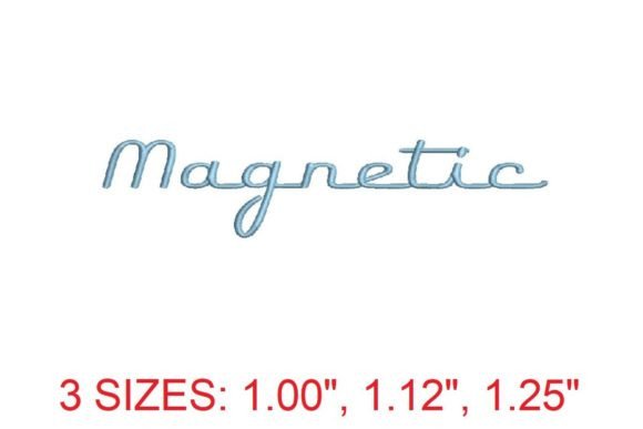 Modernizing Your Craft: The Magnetic Embroidery Font