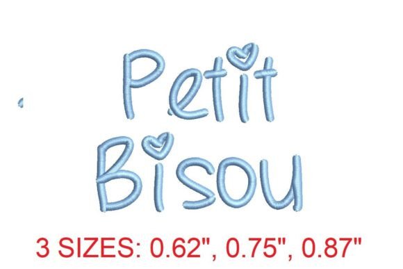 Petit Bisou Medium Embroidery Font: Crafting Perfection