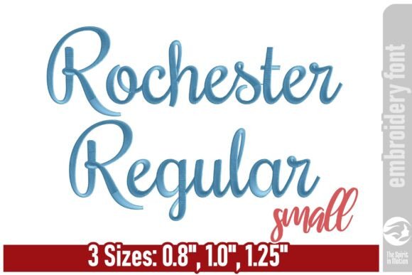 Rochester Embroidery Font – Small: A Detailed Look