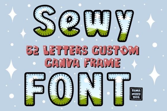 Sewy Font Custom Canva Frames: A Creative Edge for Modern Projects