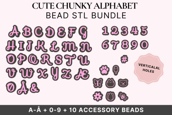 Soft Script Alphabet Bead STL Bundle: A Playful Toolkit for Personalized Creations