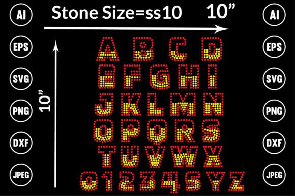 Sparkle and Strategy: Using Alphabet, Letter, Font Rhinestone Design