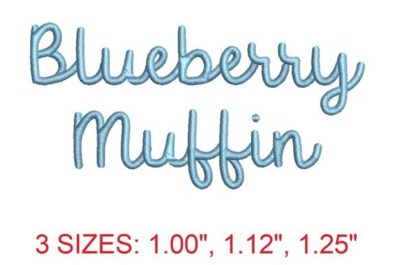 Sweeten Your Stitches: A Guide to the Blueberry Muffin Embroidery Font