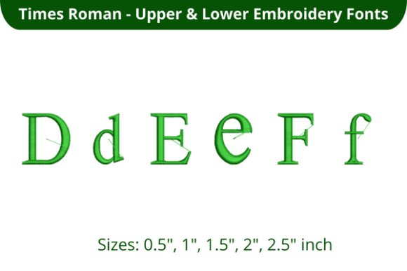 Times Roman Font DEF: Classic Elegance for Modern Embroidery